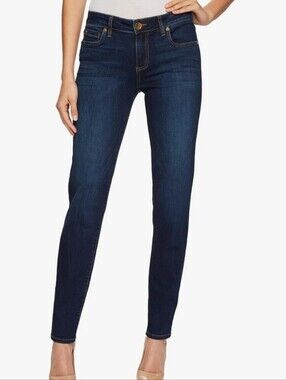 Kut from the Kloth Diana Skinny Jeans Dark Wash Mid Rise Size 10
